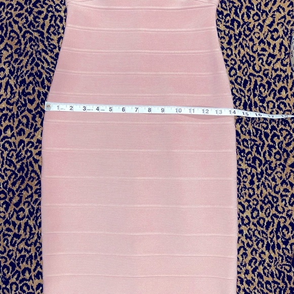 Super Sexy Pink Herve Leger Dress - Picture 7 of 8